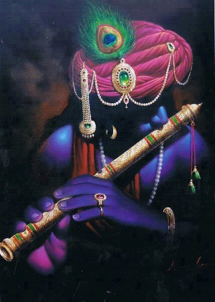 Krishna devotional artwork from the project presentation