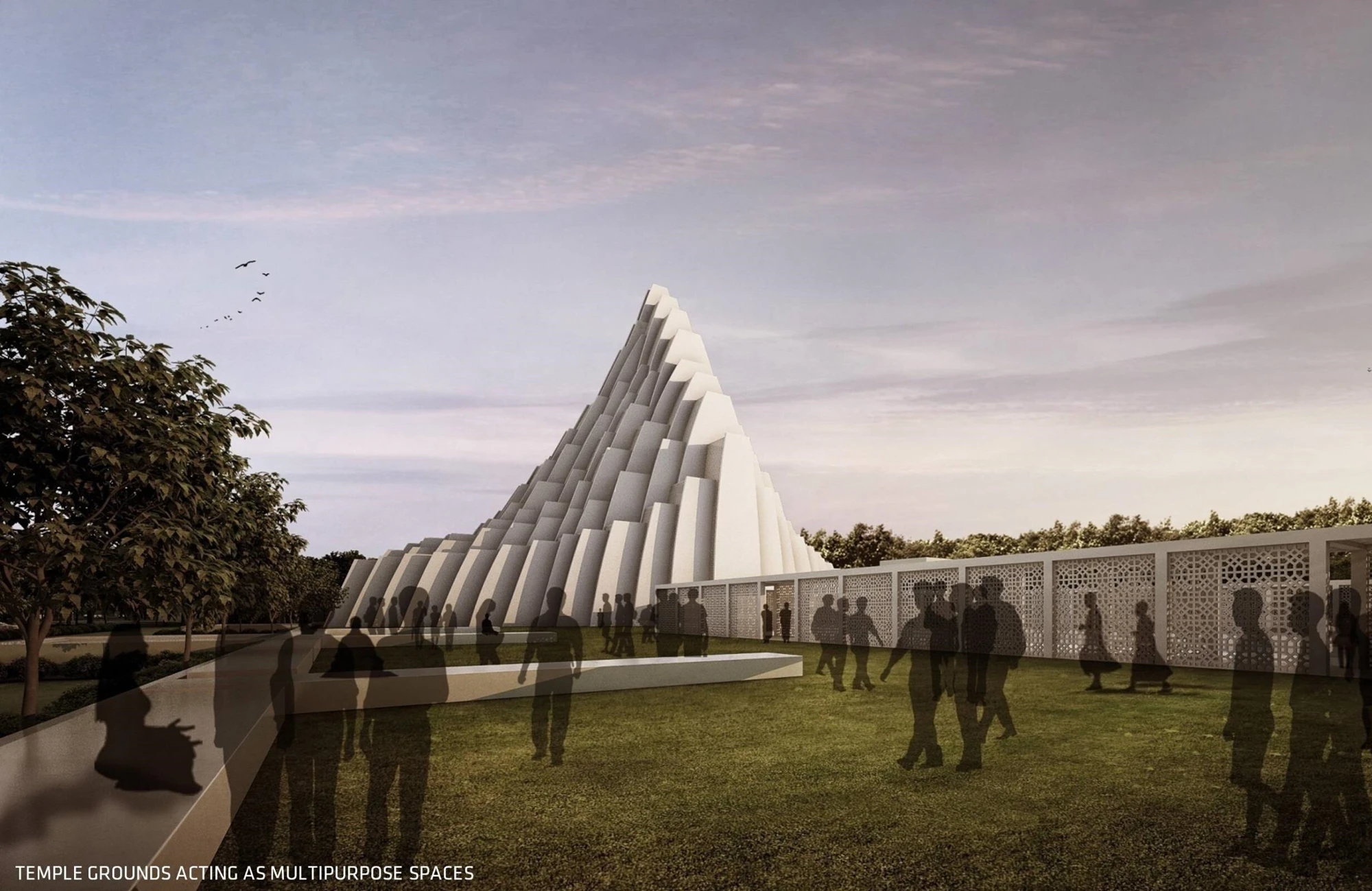Temple and surrounding garden architectural reference